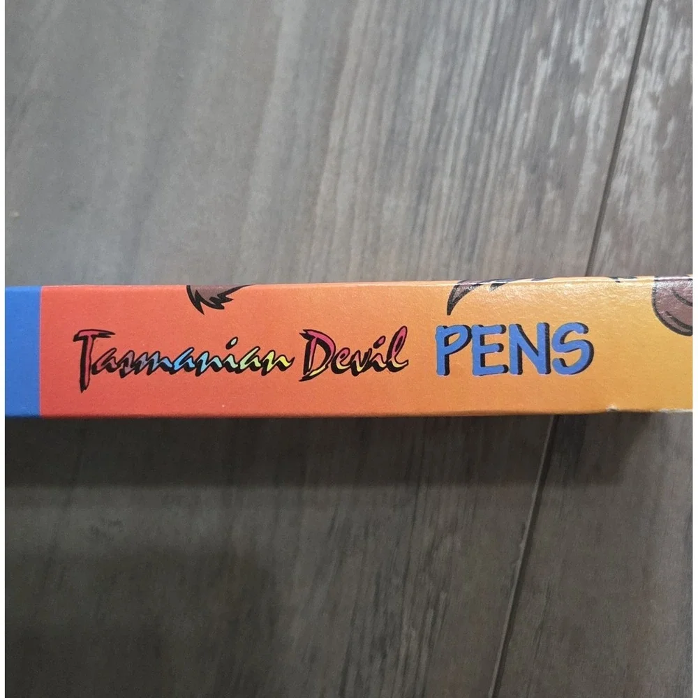 Looney Tunes Tasmanian Devil Pens New In Box Set Of 12 Blue Ink Vtg 1998